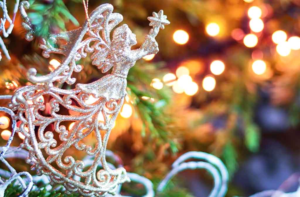 ángeles para decoración árbol navideño