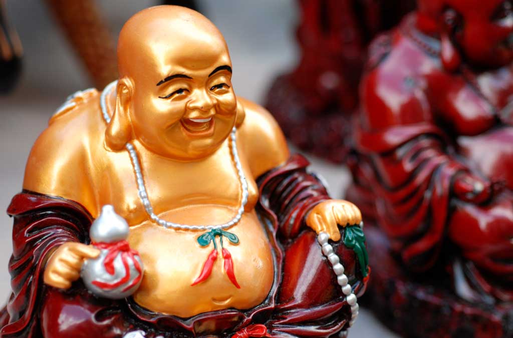 Budai Buda sonriente prosperidad