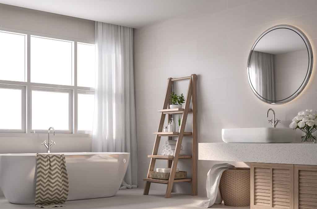 cortinas decorativas para baños